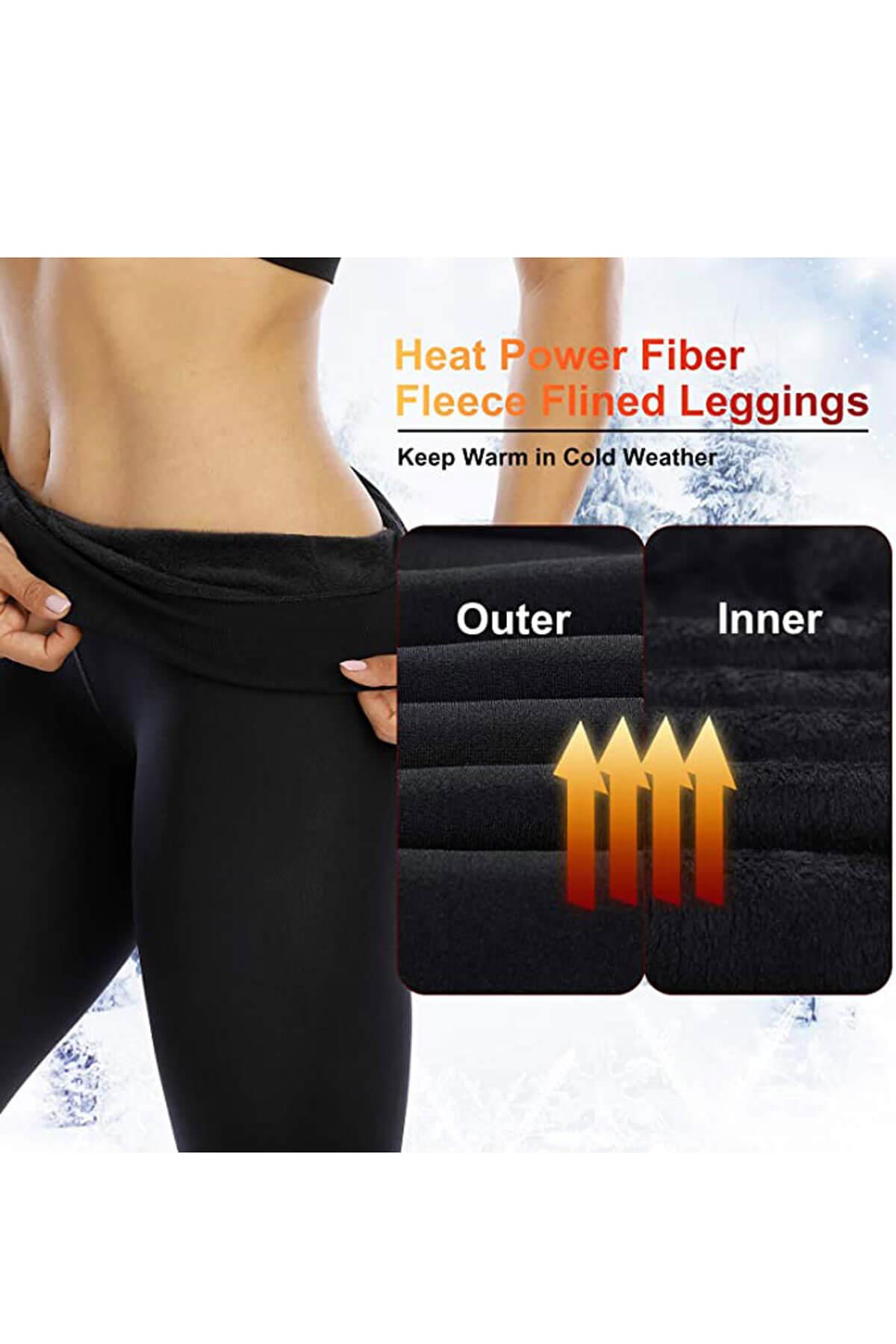 Kadın İçi Peluş Termal Tayt Bilek Bantlı Esnek Extra Sıcak 