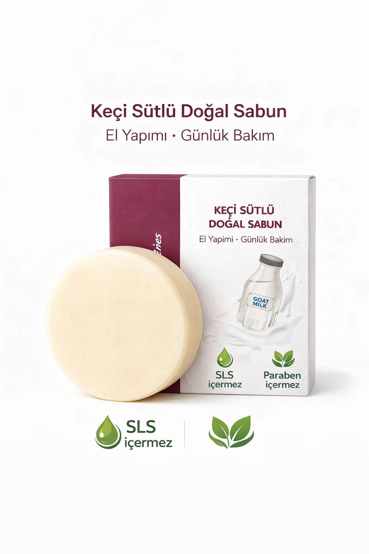 Keçi Sütlü El Yapımı Doğal Oval Sabun - 100 gr