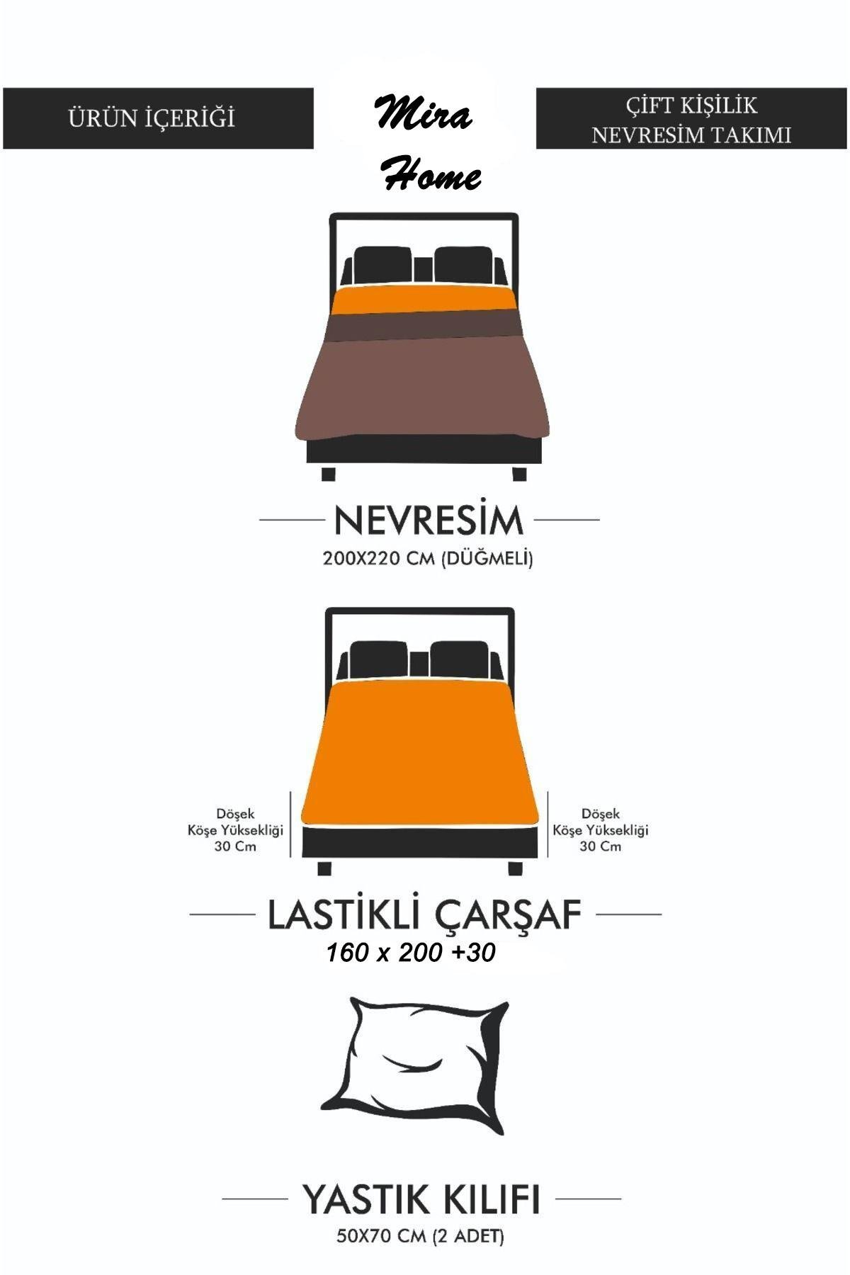 Kırmızı Kalpli Çift Kişilik Nevresim Takımı Pamuklu 160x200 Cm