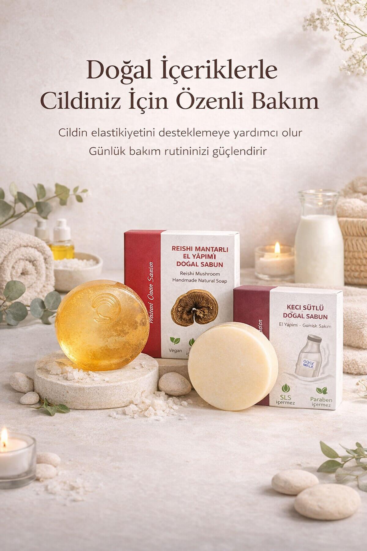 Olgun Ciltler İçin Yenileyici ve Dolgunlaştırıcı 3 lü Doğal Bakım Sabun Seti