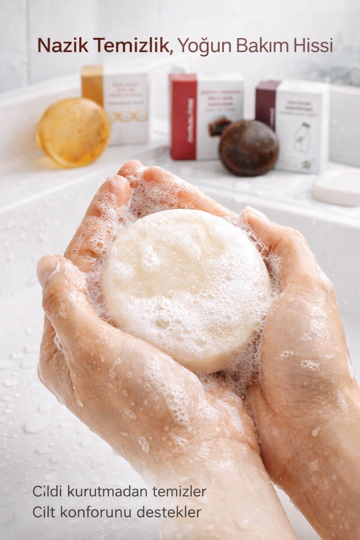 Olgun Ciltler İçin Yenileyici ve Dolgunlaştırıcı 3 lü Doğal Bakım Sabun Seti