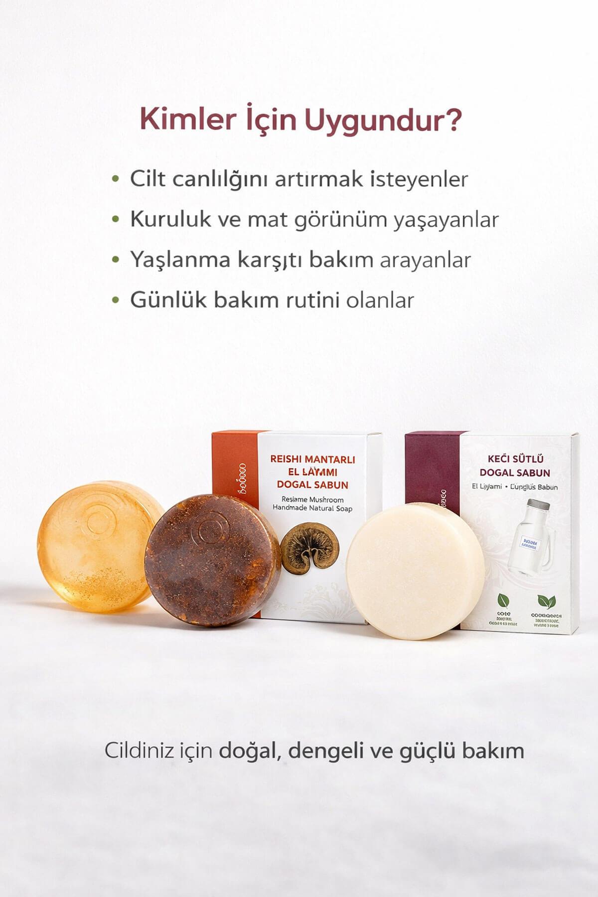 Olgun Ciltler İçin Yenileyici ve Dolgunlaştırıcı 3 lü Doğal Bakım Sabun Seti