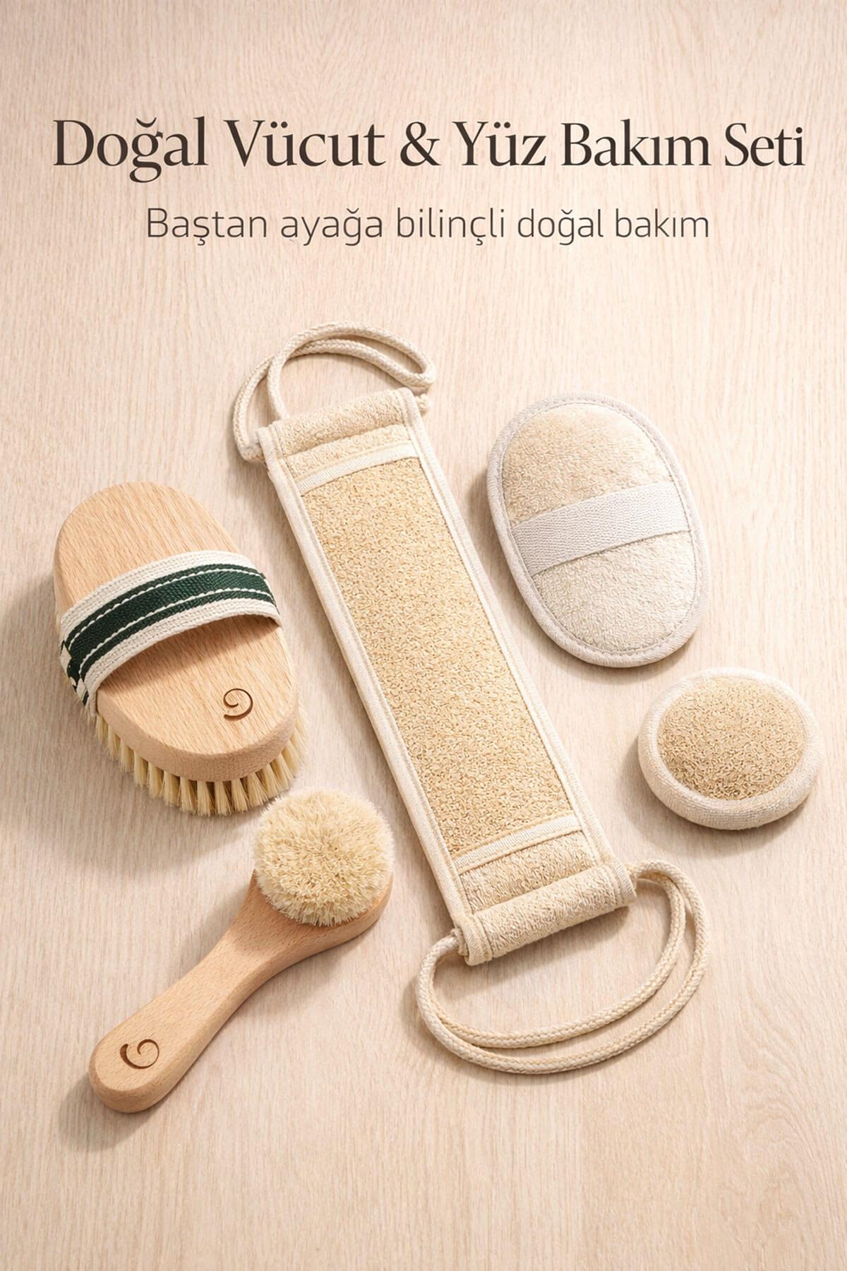 Premium Doğal Bakım ve Yenileyici Spa Seti 5’li Tam Bakım Paketi