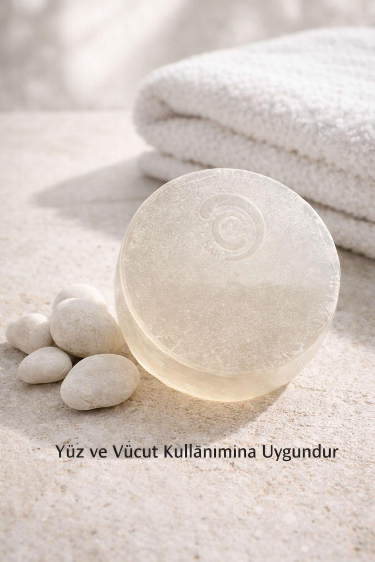 Ruşur Taşlı El Yapımı Doğal Oval Sabun - 100 gr