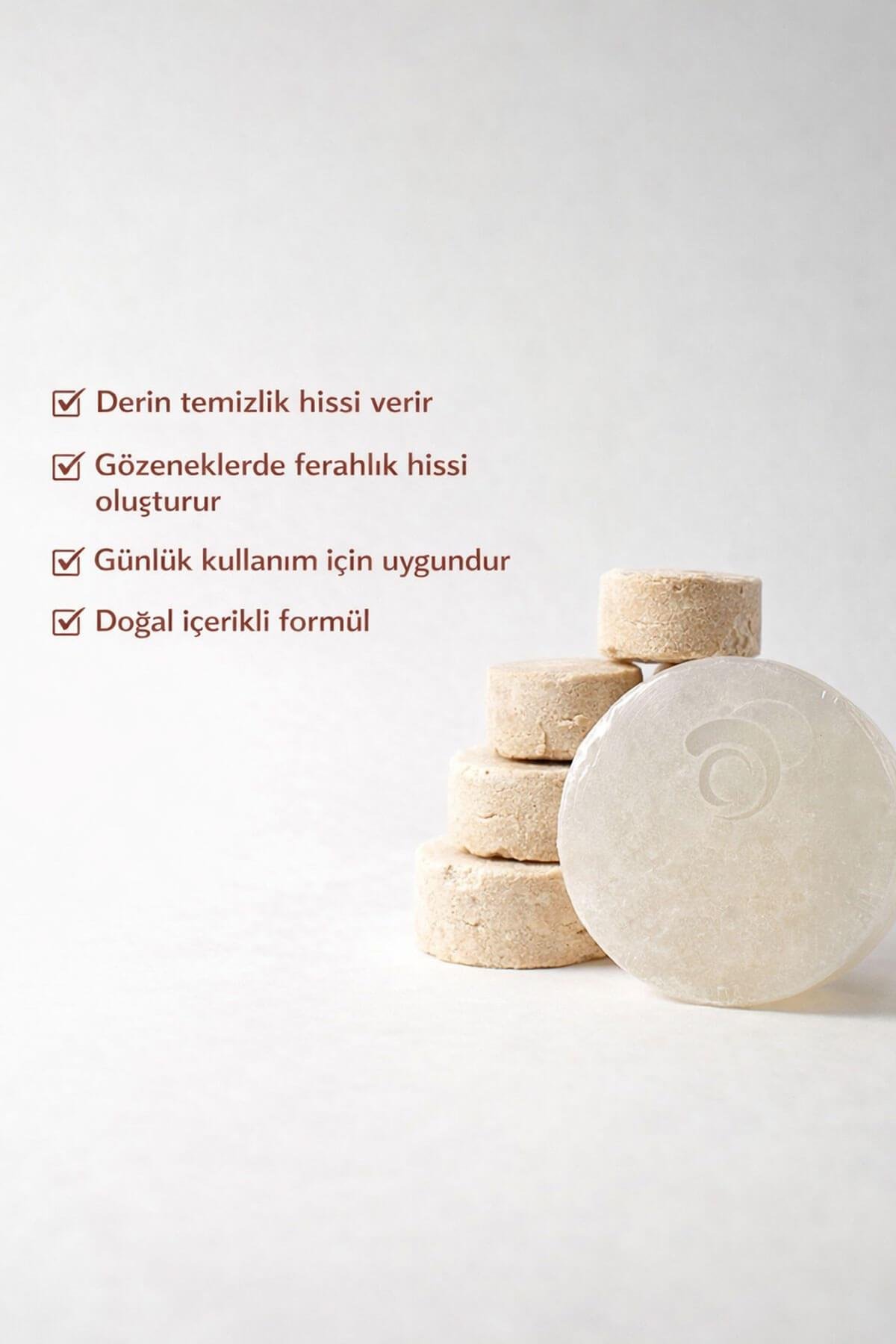 Ruşur Taşlı El Yapımı Doğal Oval Sabun - 100 gr