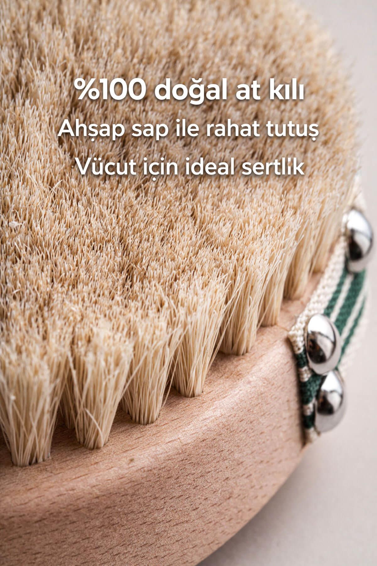 Selülit Karşıtı Doğal At Kılı Fırça