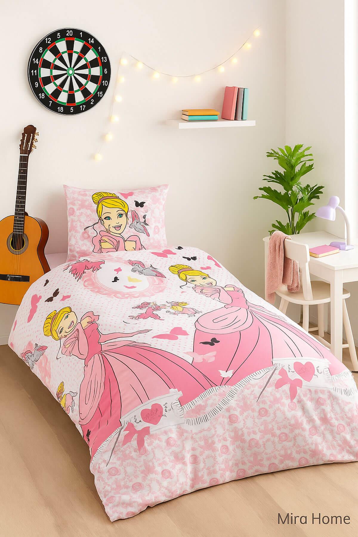 Tek Kişilik Genç Kız Çocuk Nevresim Takımı Prenses