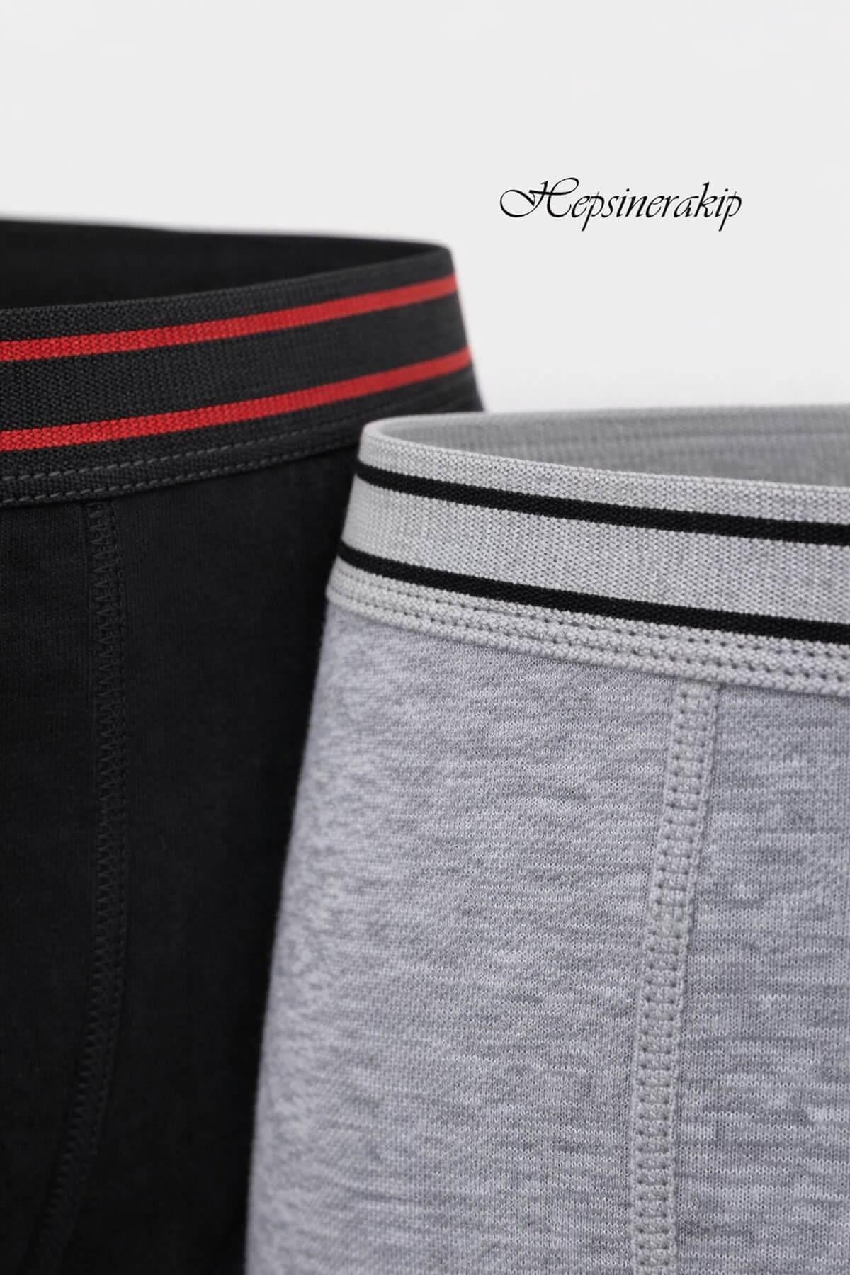 Tutku İç Giyim 6lı Erkek Çocuk Likralı Pamuklu Boxer İç Çamaşır
