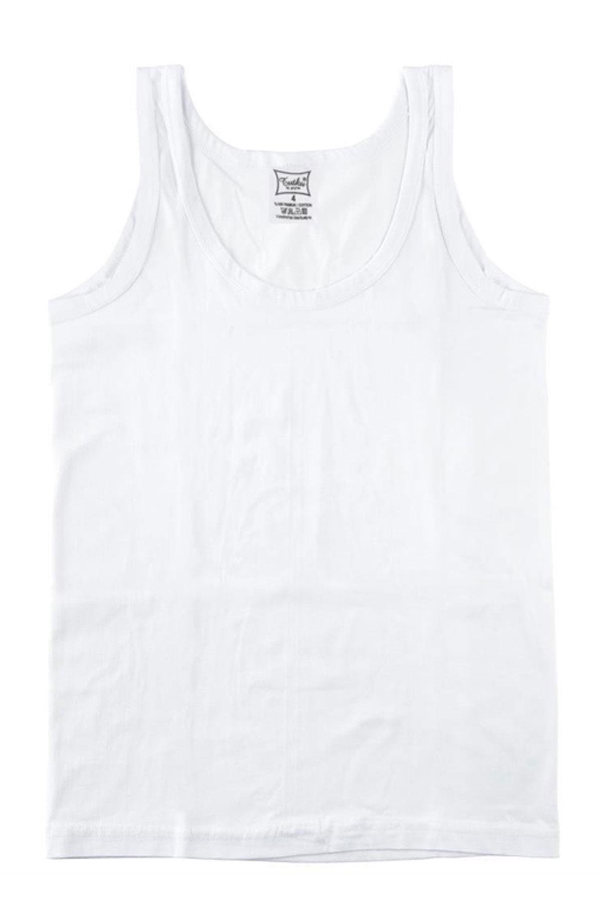 Tutku İç Giyim Erkek Çocuk Penye Pamuk Askılı Atlet 6'lı Paket