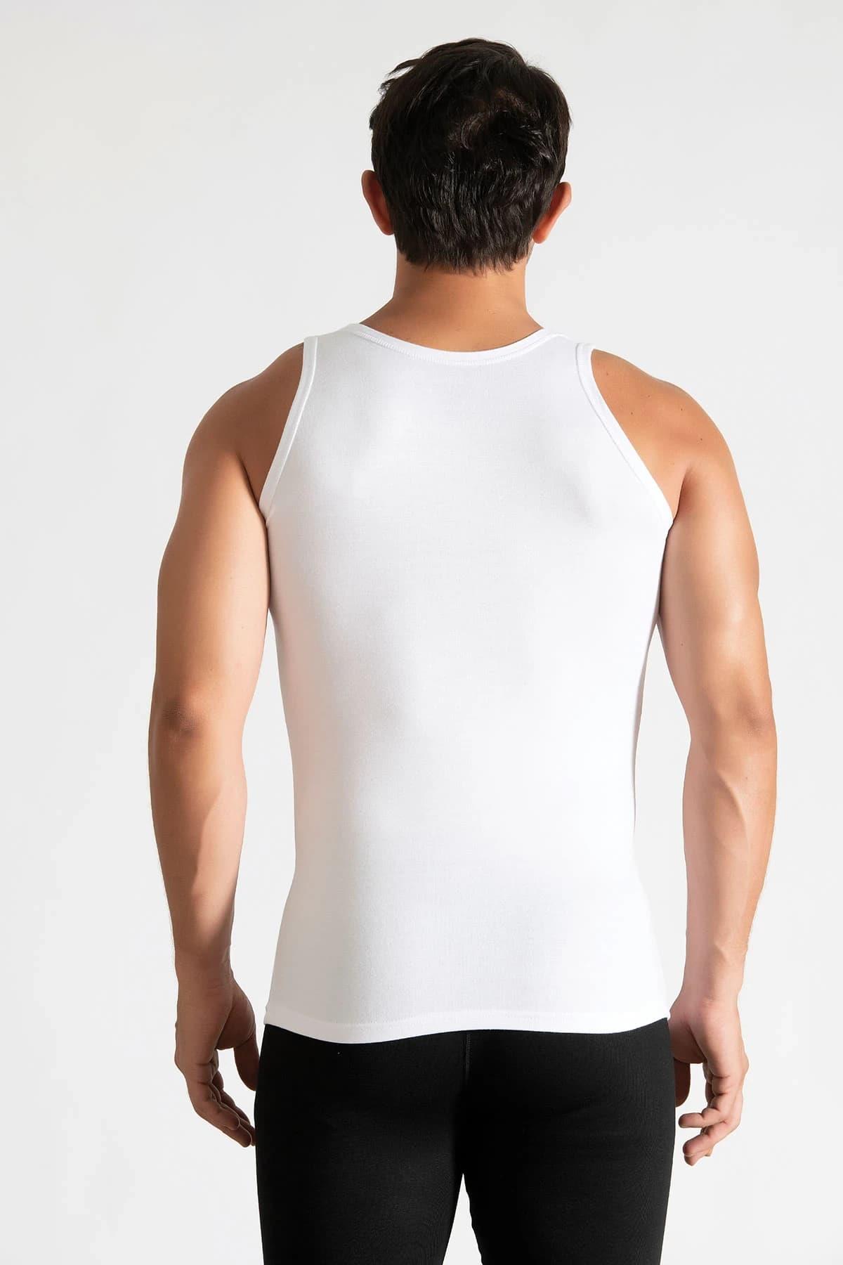 Tutku İç Giyim Erkek Pamuk Klasik Askılı Penye Atlet 6 Lı Paket