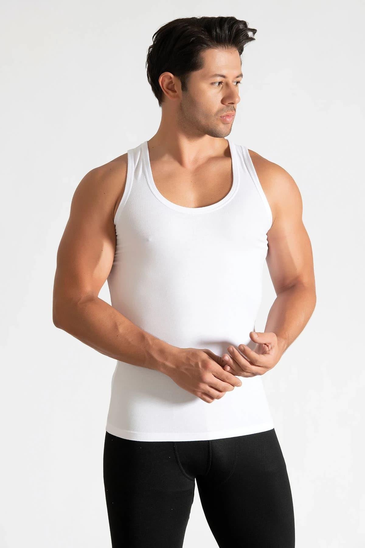 Tutku İç Giyim Pamuklu Erkek Penye Atlet 12 Li Paket