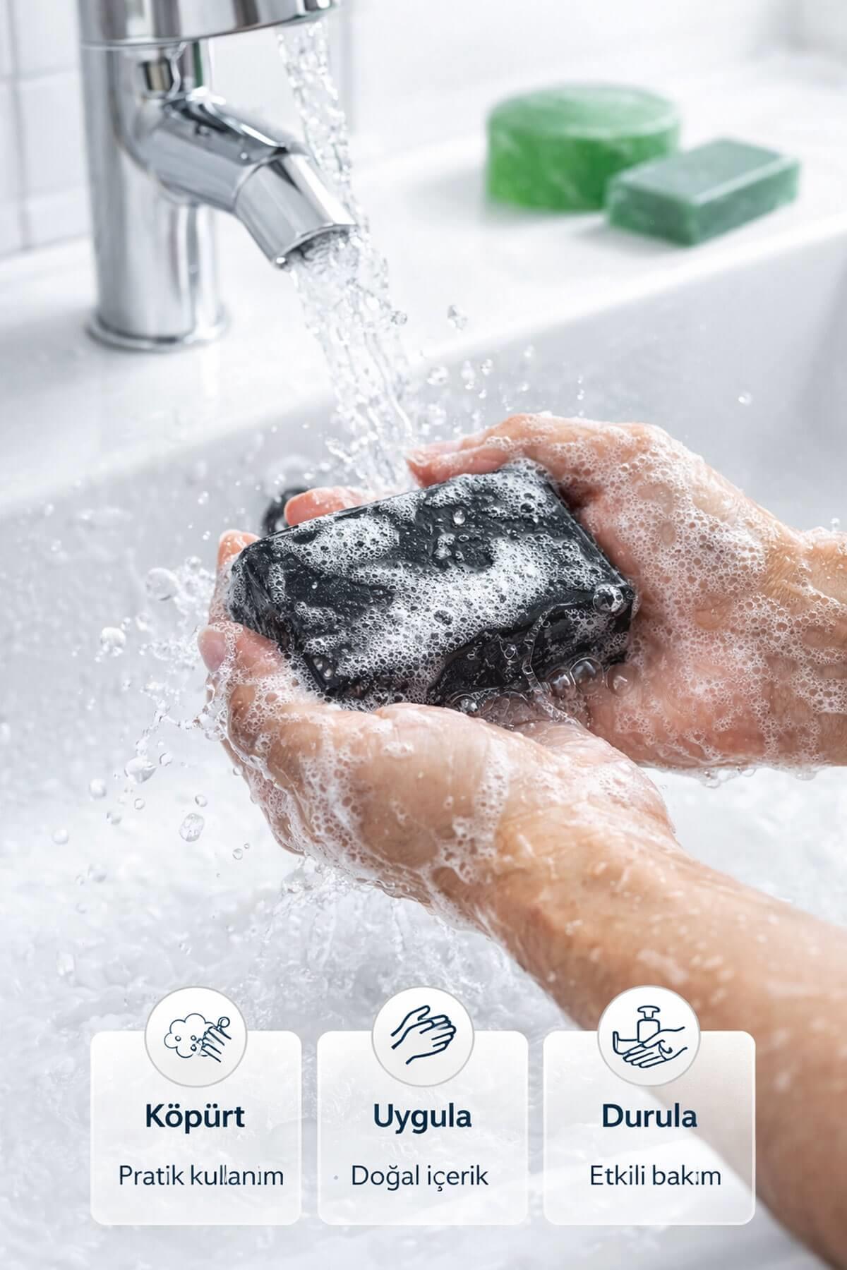 Yağlı ve Karma Ciltler İçin Doğal Sabun Seti 3’lü Bakım Paketi