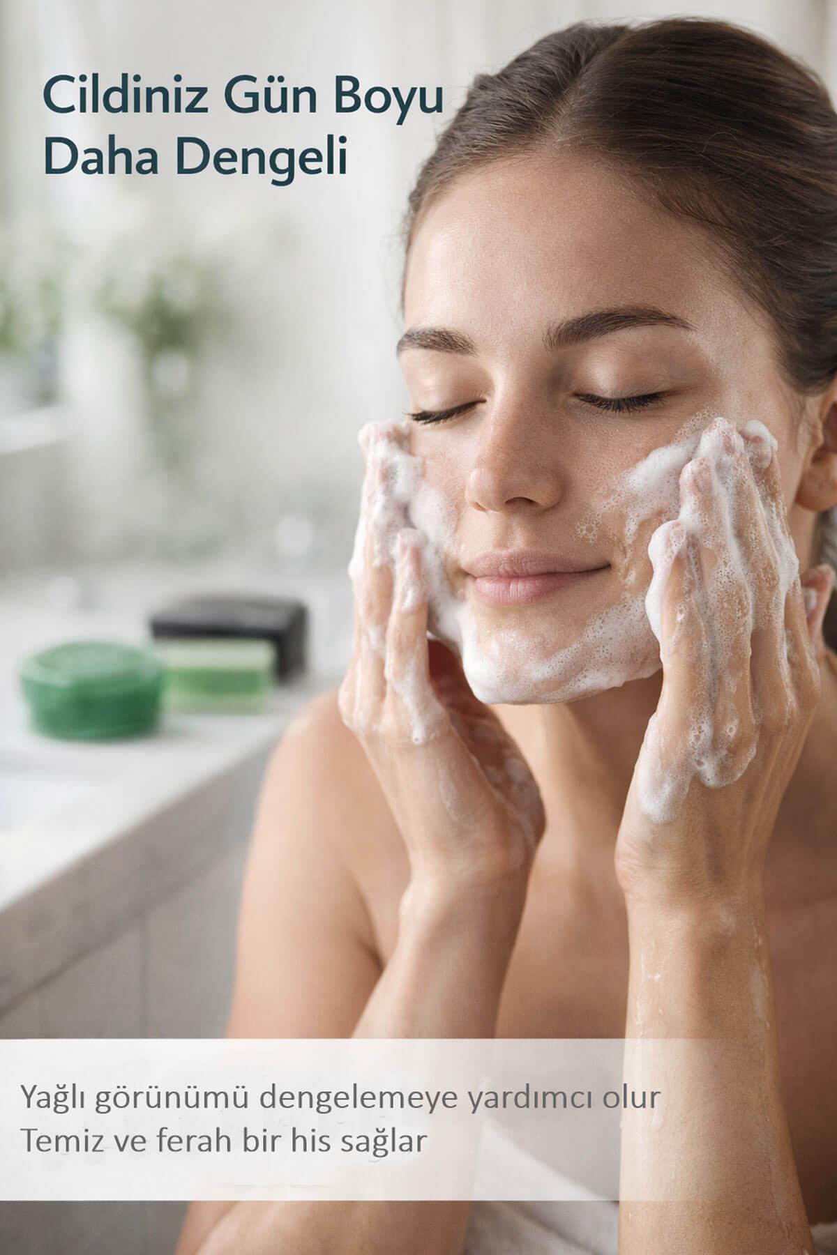 Yağlı ve Karma Ciltler İçin Doğal Sabun Seti 3’lü Bakım Paketi