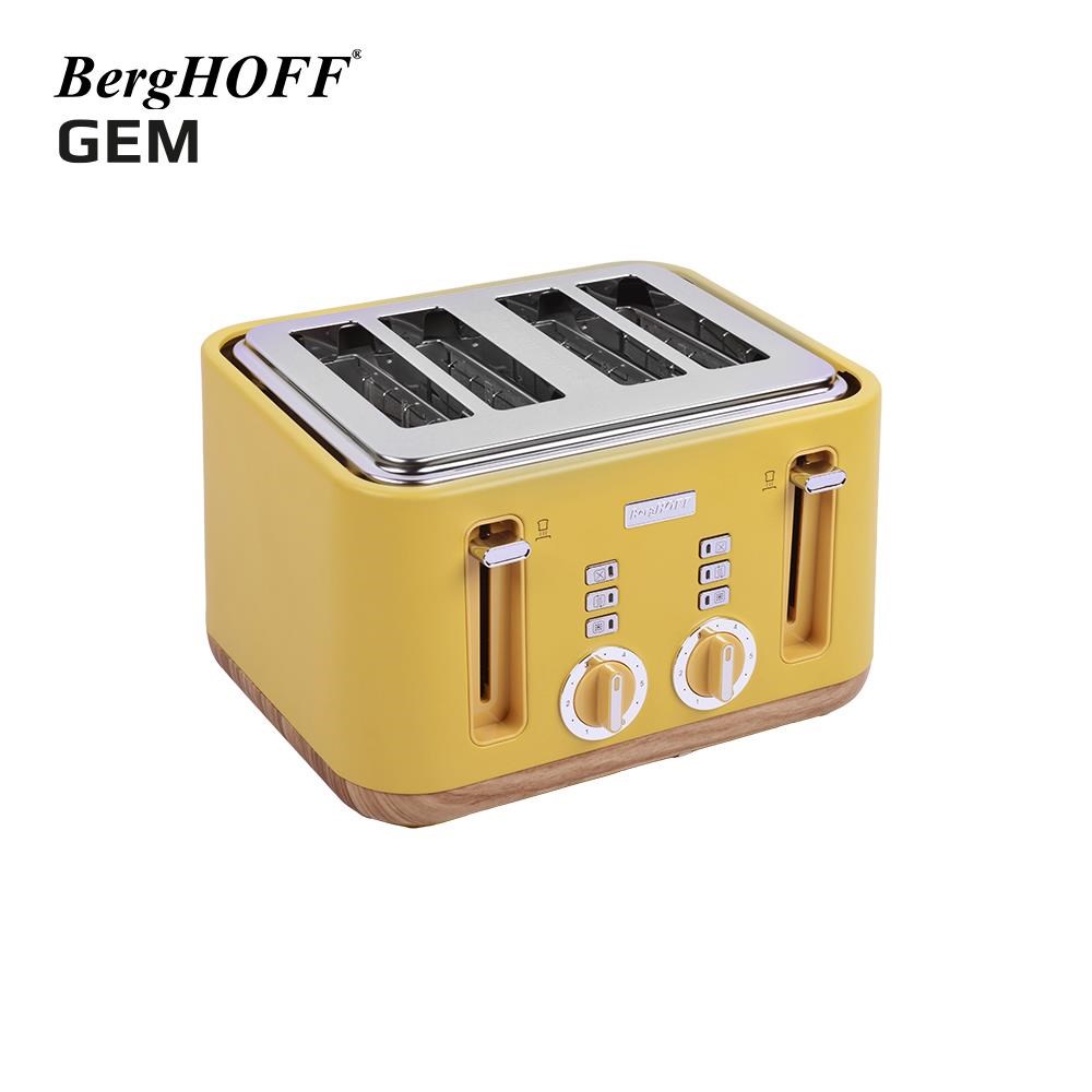 BergHOFF GEM NATURAL Sarı Dört Dilim Ekmek Kızartma Makinesi 7960001