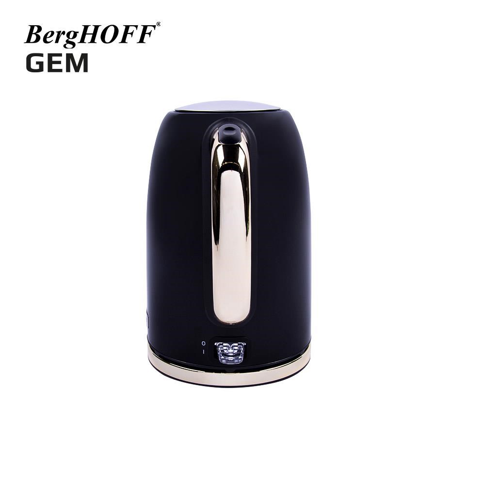 BergHOFF GEM TITAN 1.7 Litre Siyah Gold Su Isıtıcısı 7950060