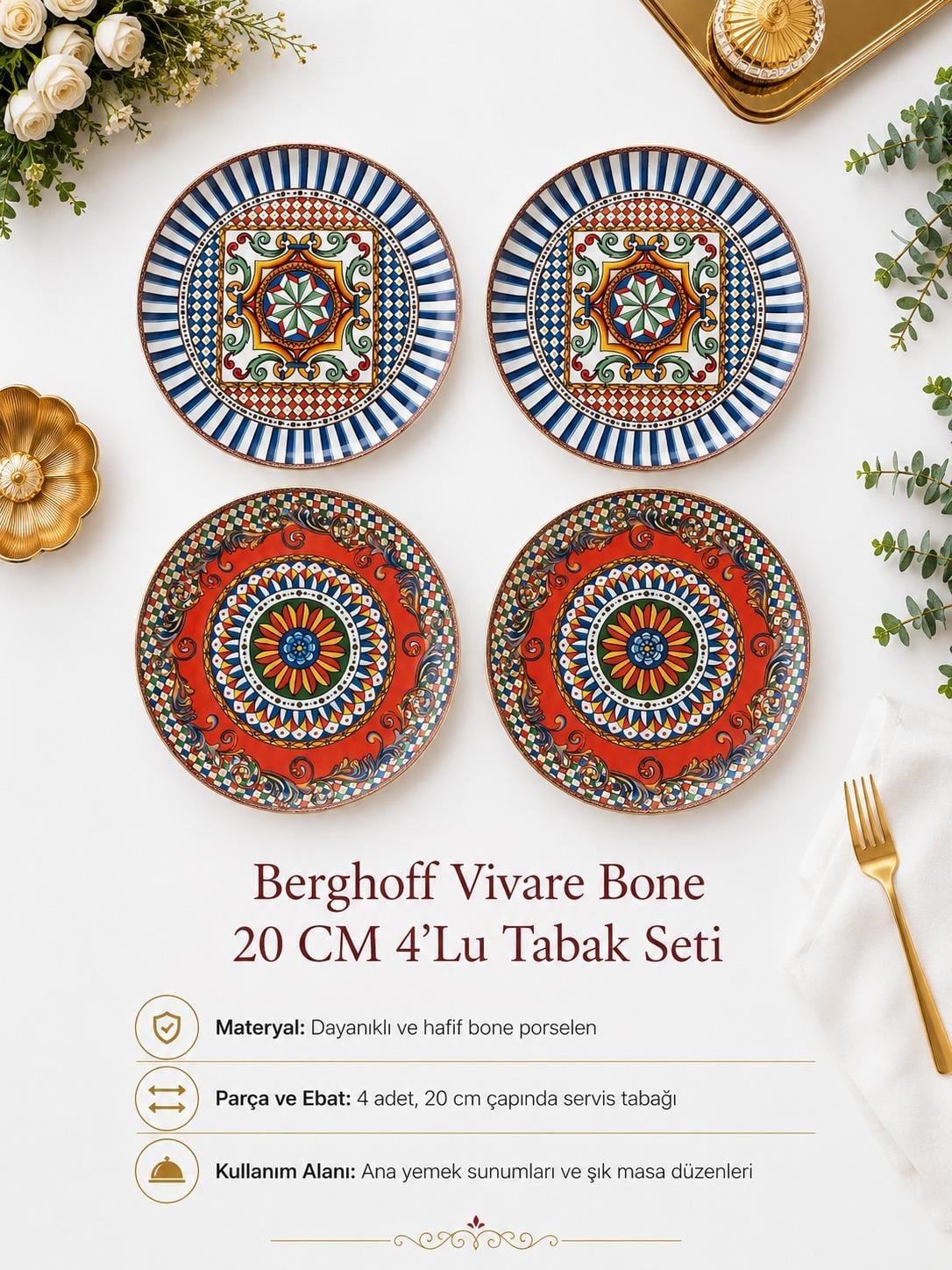 Berghoff Vivare 18 Parça Çay İkram Seti 