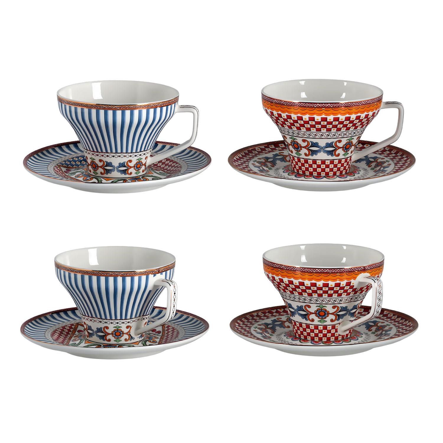 Berghoff Vivare Bone 4Lu Çay Fincanı Seti LYFG 079