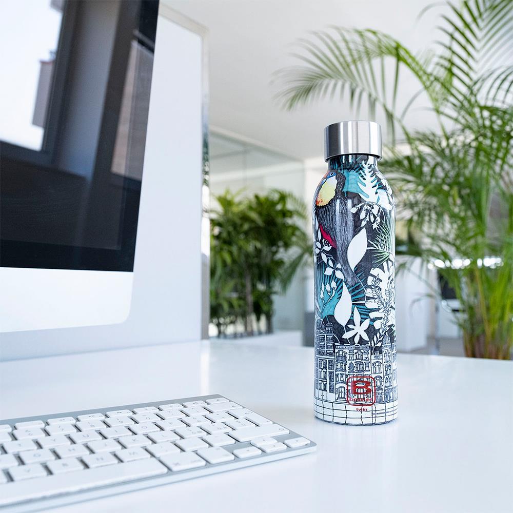 Bugatti Twin Paslanmaz Çelik La Vılle Desenli Termos 500Ml BBT-LV500IS