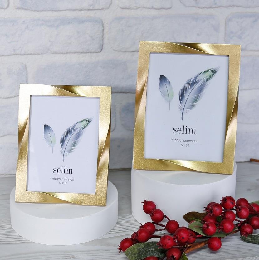 Crearthome 13x18 Curved Çerçeve Altın SCRV 125ALT85RS