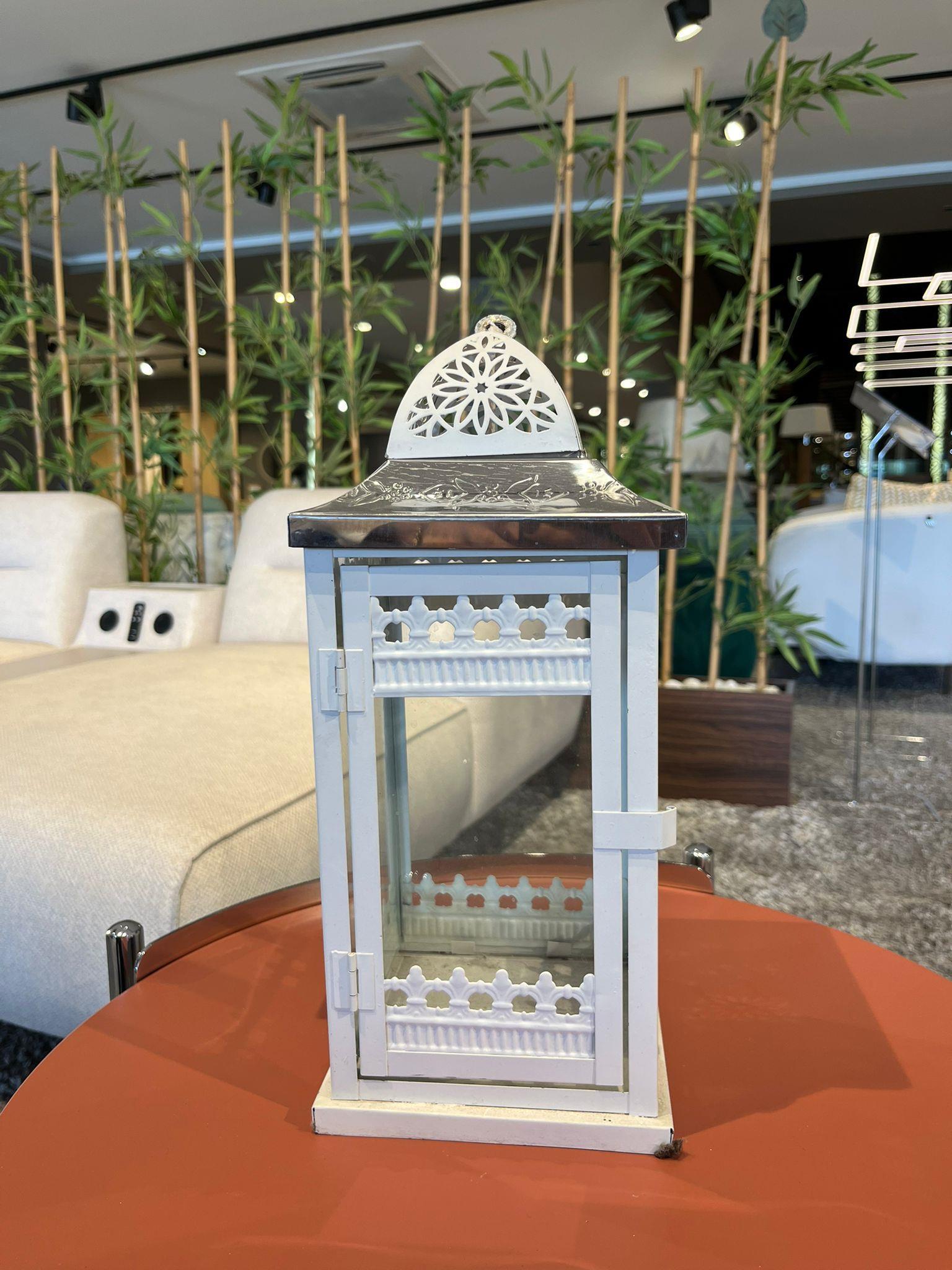 Crearthome 2'li Gümüş Beyaz Dekoratif Askılı Mumluk 