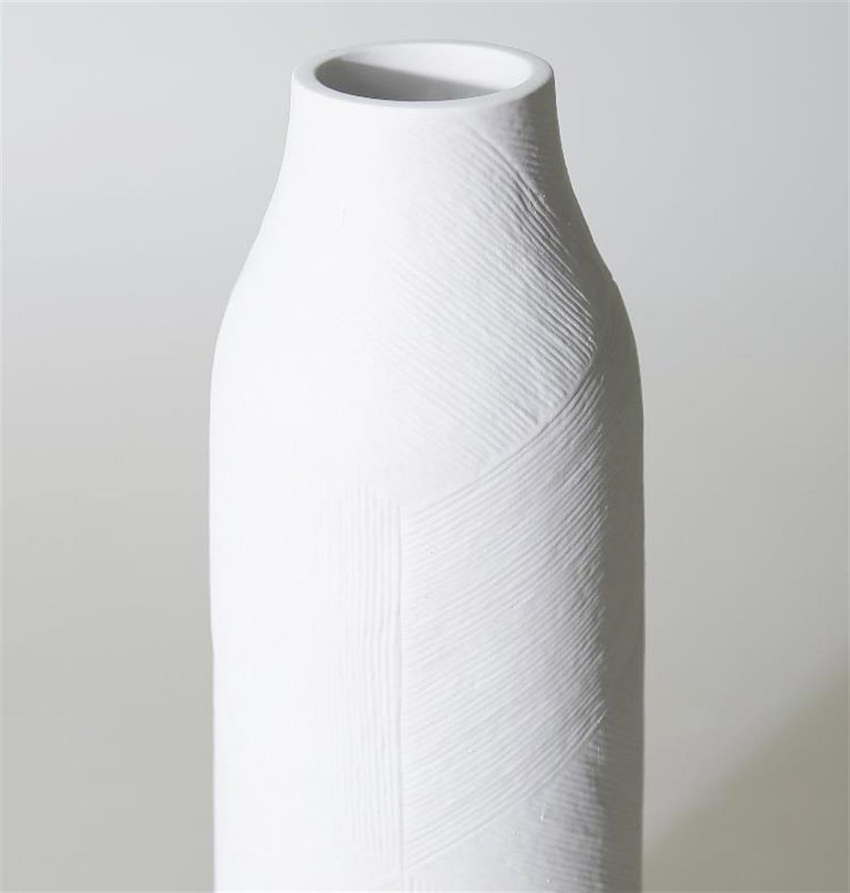 Crearthome Athena Büyük Vazo Beyaz 28 cm SAKS 151BYZ71RS