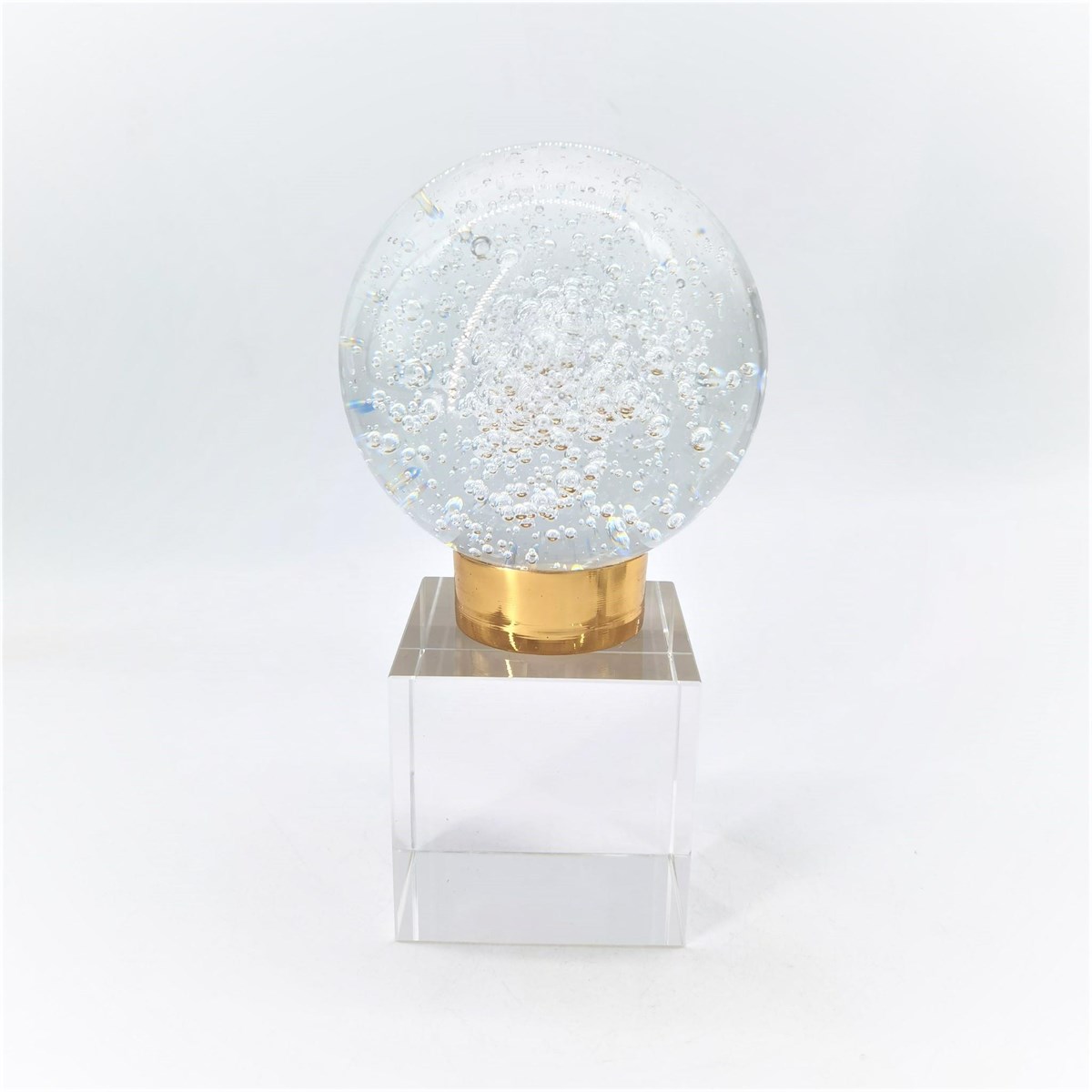 Crearthome Dekoratif Aksesuar Orta Boy Kristal Küre Gold FA59A