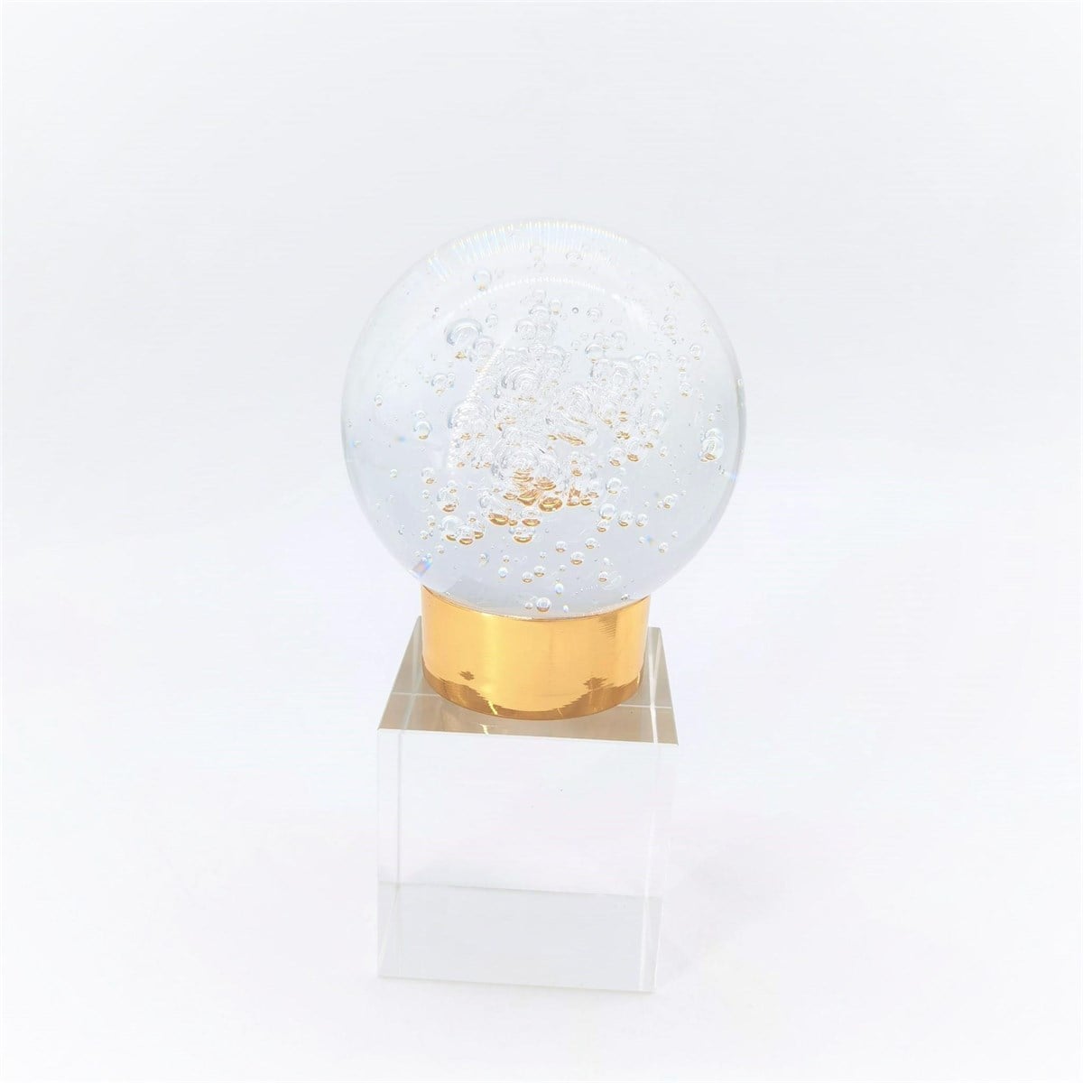 Crearthome Dekoratif Aksesuar Orta Boy Kristal Küre Gold FA59A
