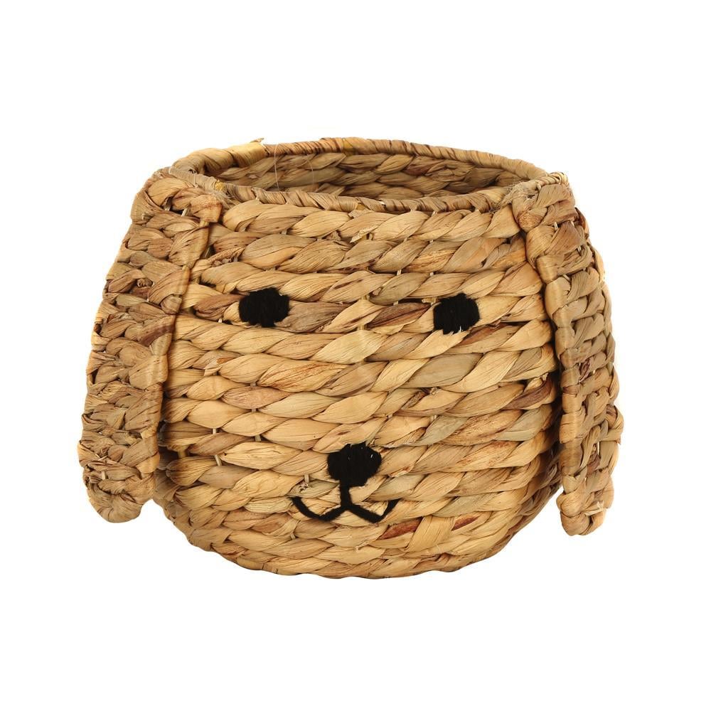 Crearthome Dekoratif Köpek Figürlü Hasır Sepet AK.JJ0023
