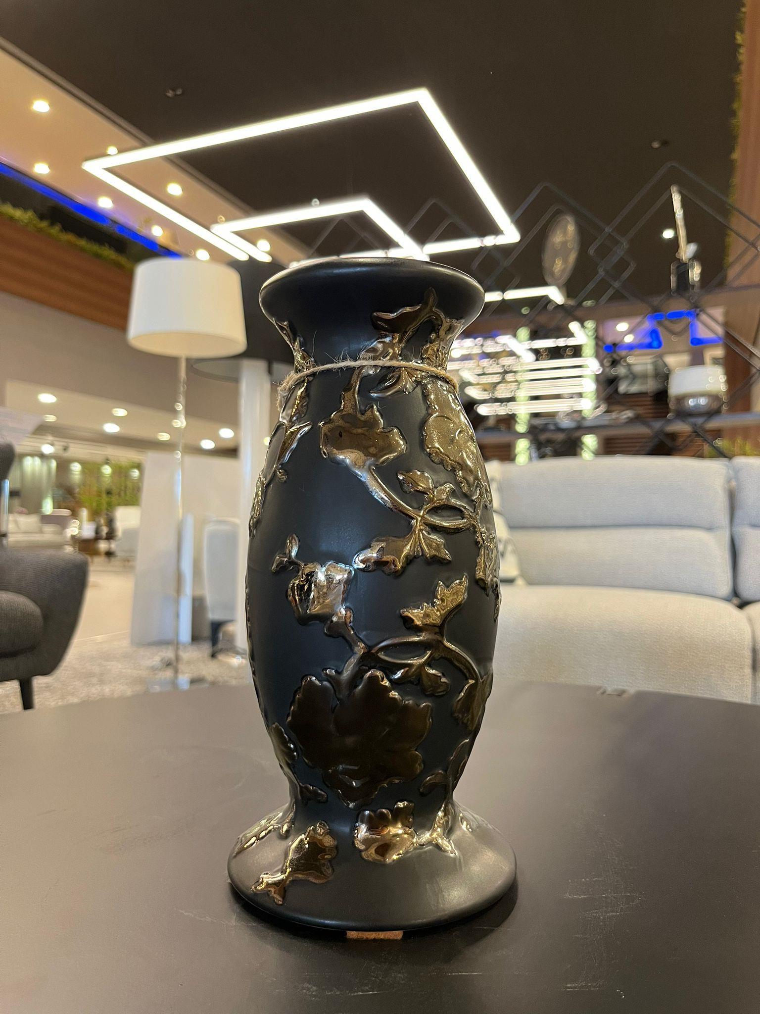 Crearthome Dekoratif Siyah-Gold Biblo 25x12CM