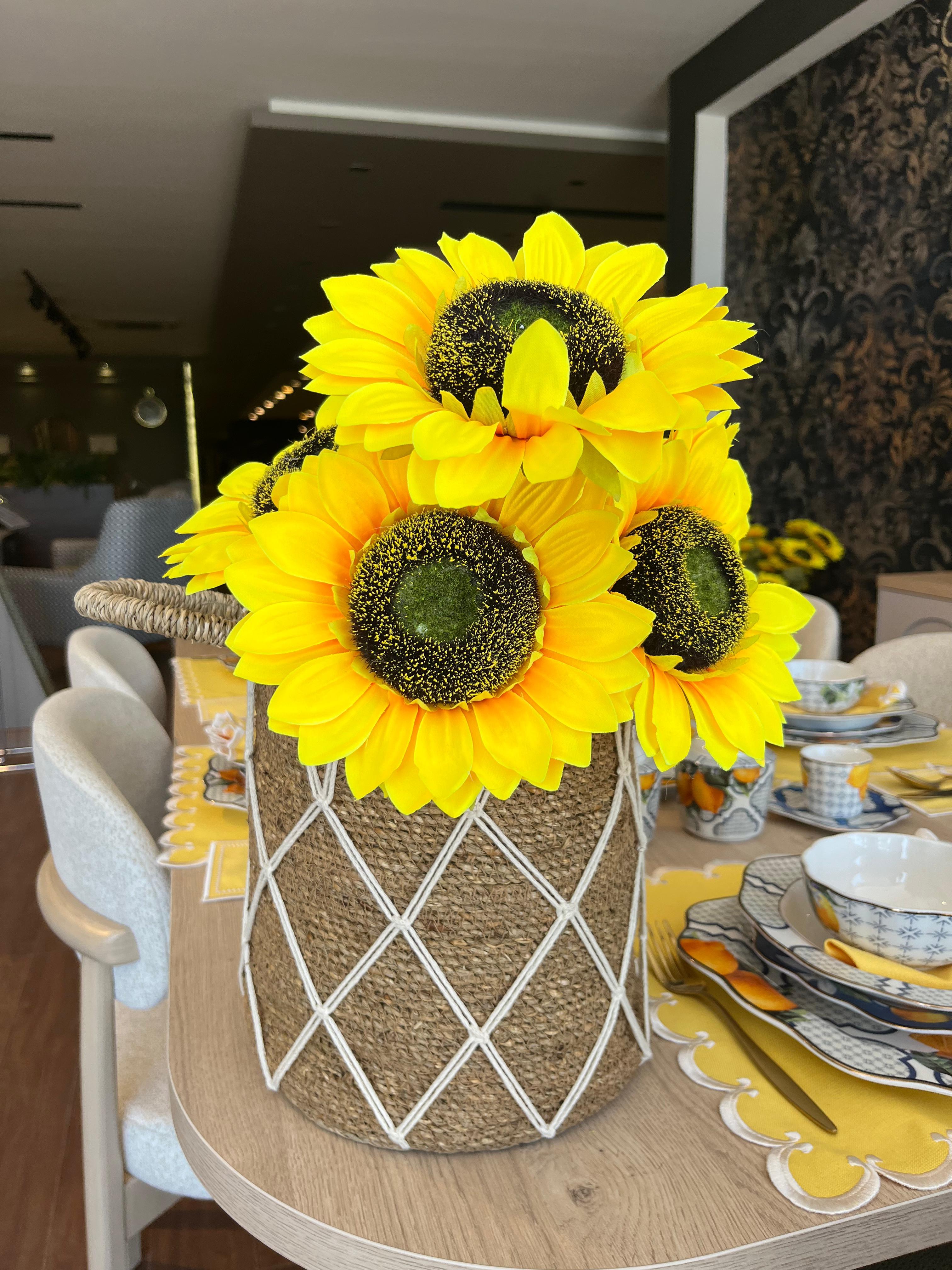 Crearthome Evdema Dekoratif Halat Sepet 26x26 Cm Hasır Sepet Düzenleyici  