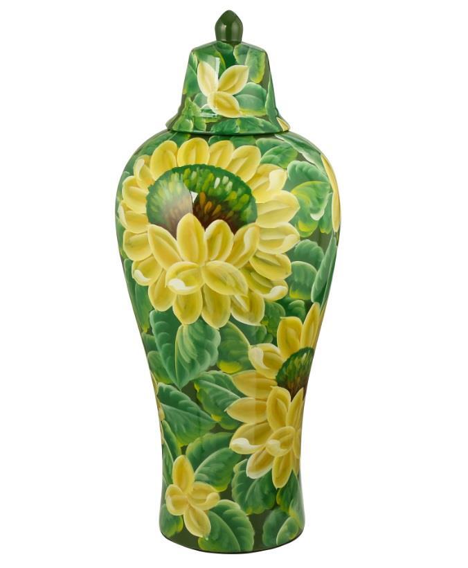 Crearthome Seramik Ayçiçeği Dekoratif Vazo 31*31*74 cm AK.WLT0514