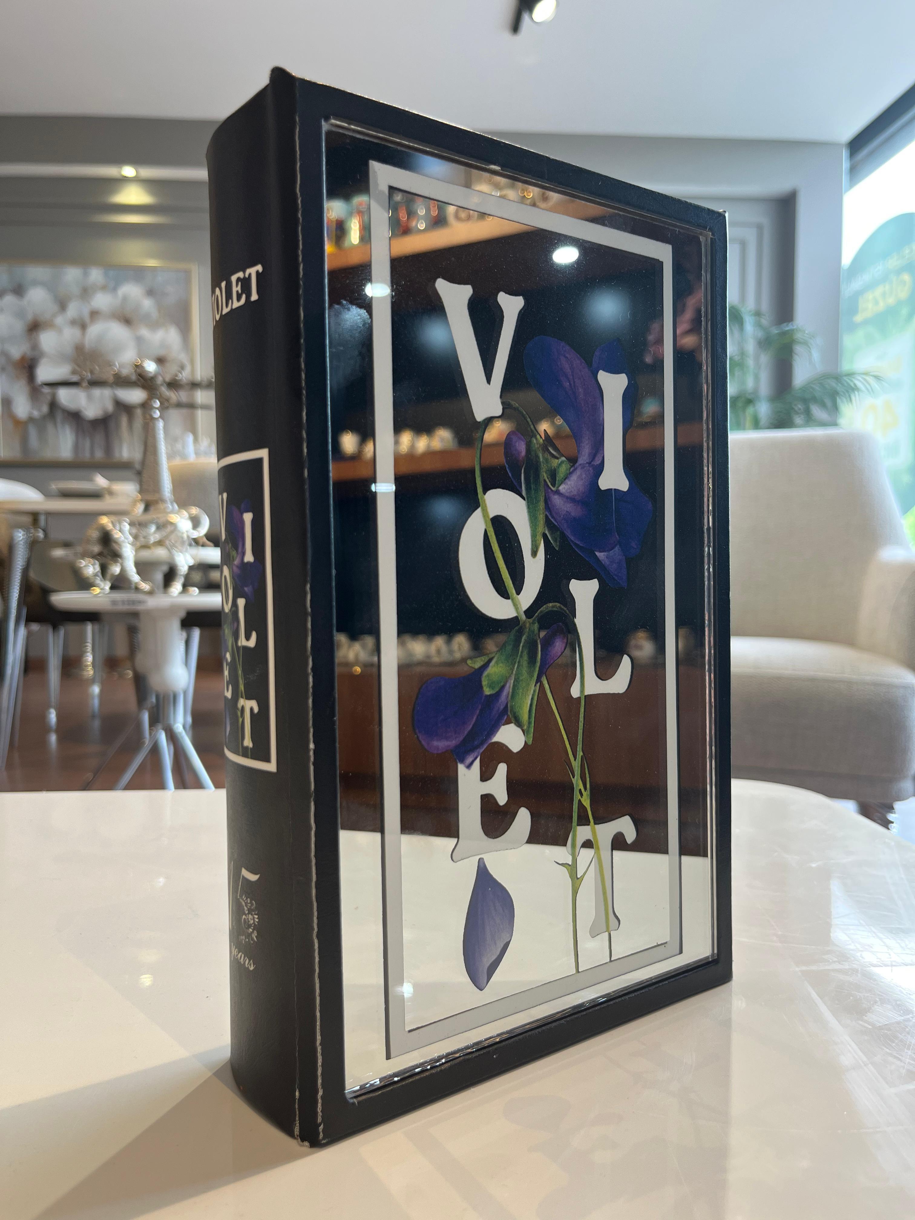 Crearthome Vitale Violet Kitap Kutusu 27x17CM