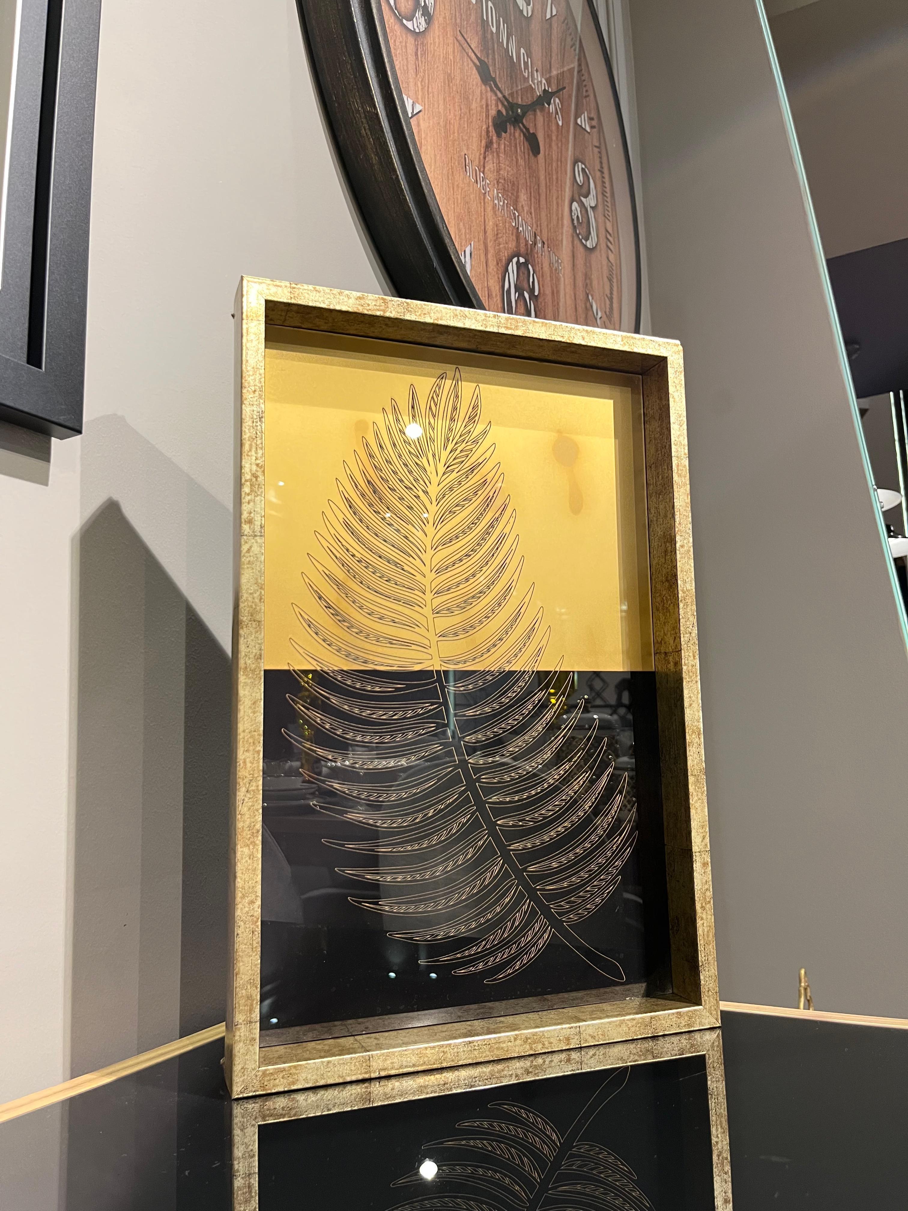 Crearthome Yaprak Desenli Tepsi 46x31CMcre