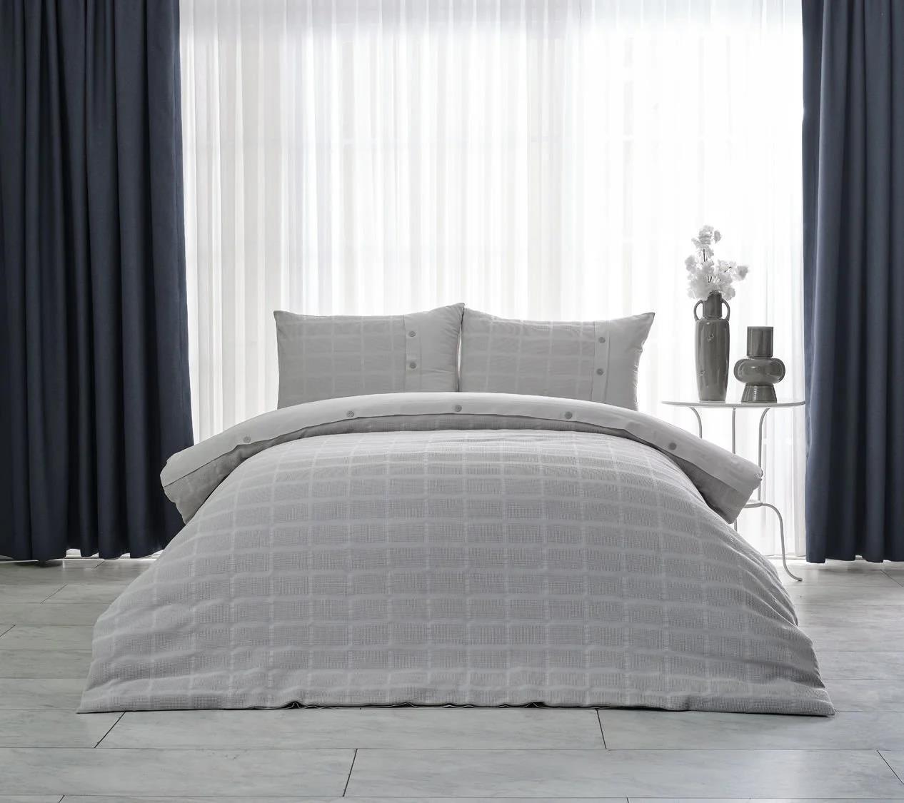 Doqu Home Multi Selection Çok Amaçlı Set Gloria Çift Kişilik - Gri