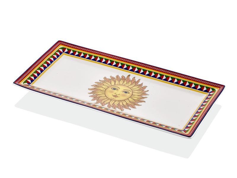Lamedore Sunshine 2 li Büyük Dikdörtgen Tabak 30x15 cm 1BSF-1752SS