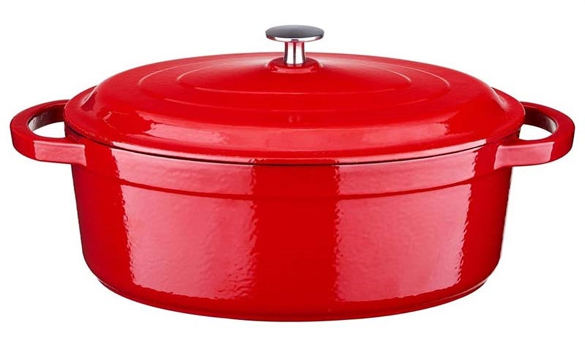 LEGGNO FLM4881OT23RD GOURMET FLAME OVAL TENCERE KIRMIZI