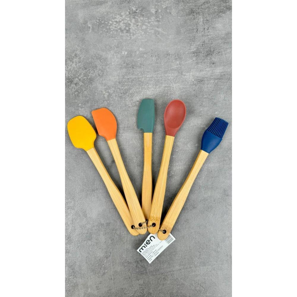 Mİen Bambu Silikon Spatula Seti 5 li MİEN-456