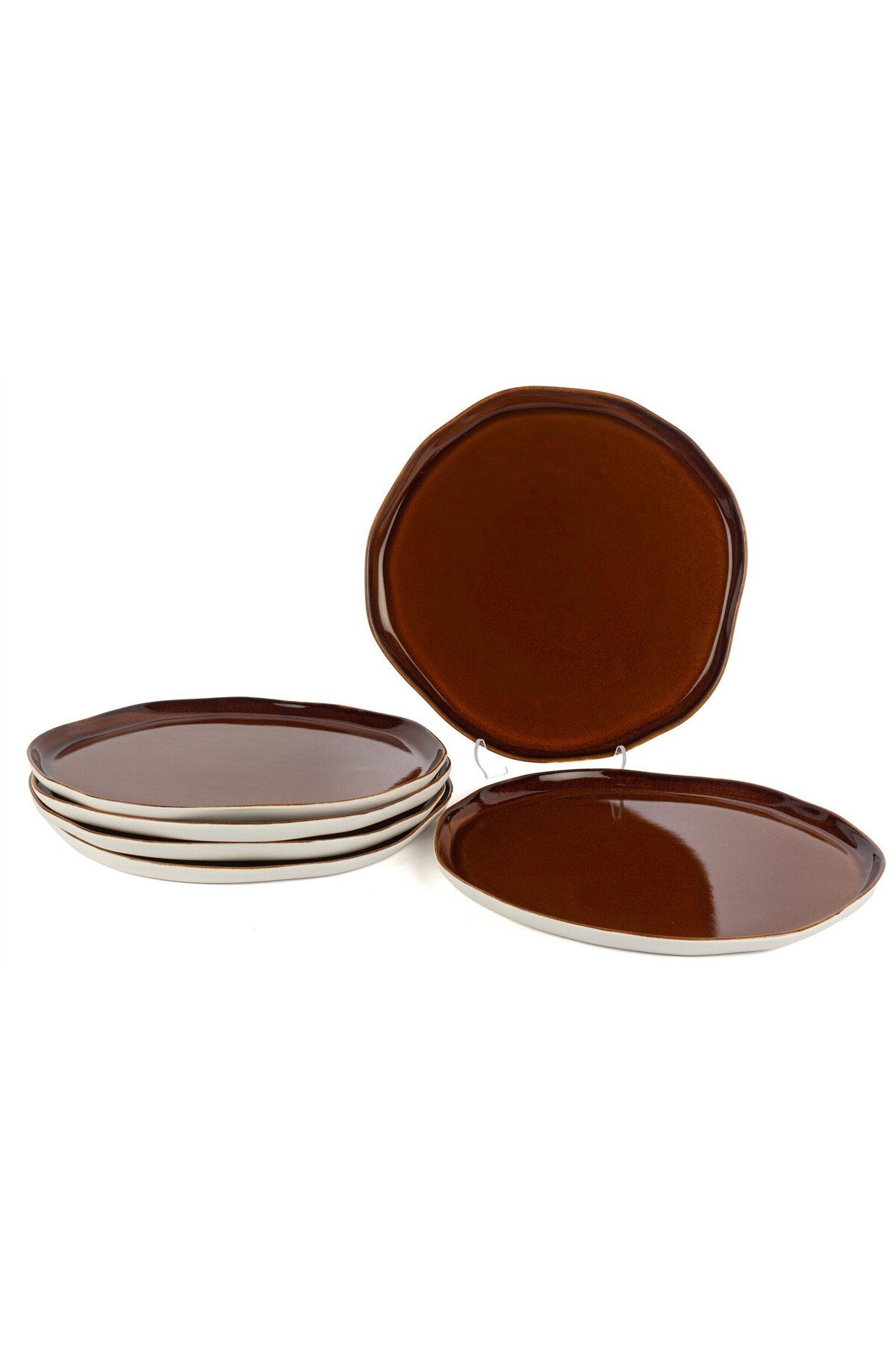 Mikasa Moor Beyaz Karamel 6lı Servis Tabağı 25cm P374.115439