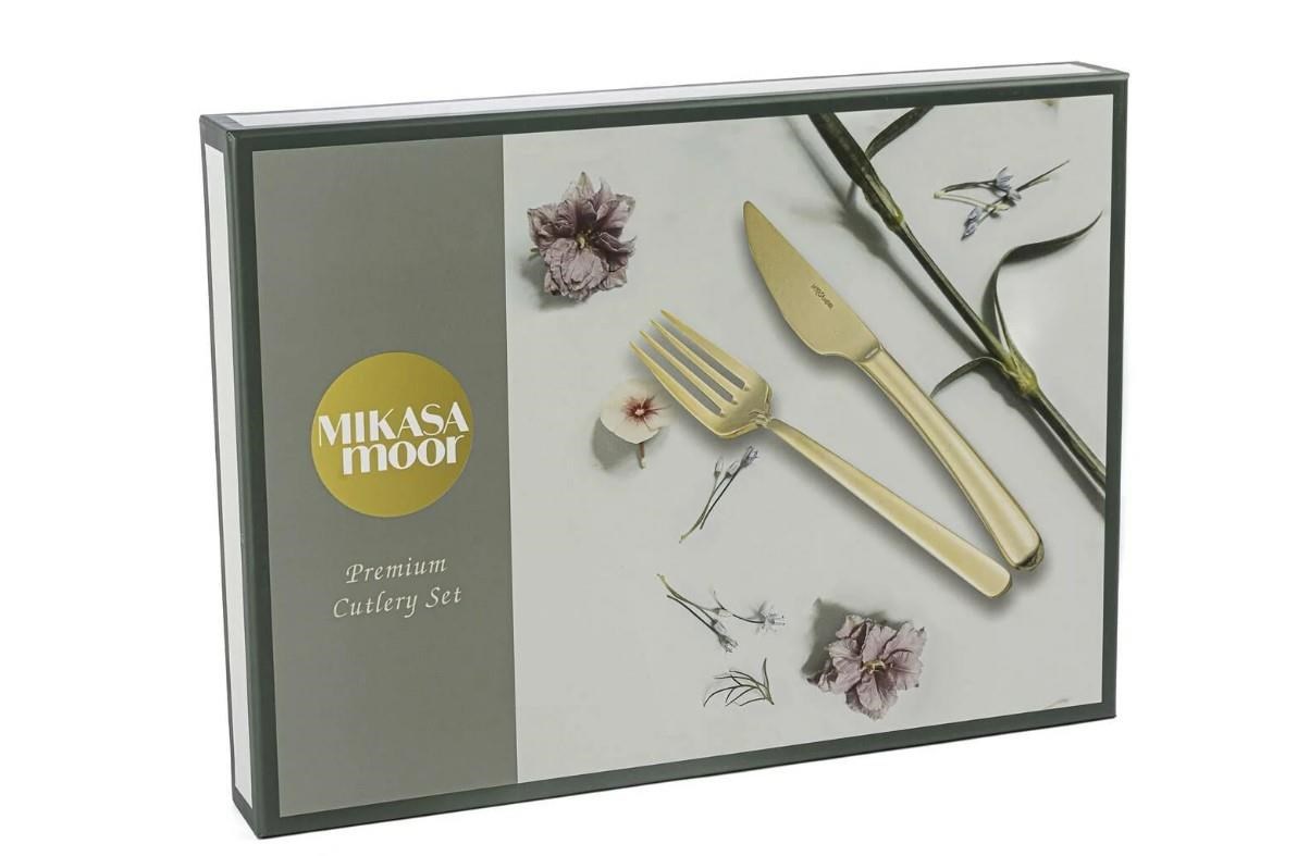 Mikasa Moor Brillante Gold 30 Parça Çatal Kaşık Bıçak Seti P050.372941