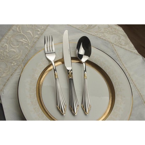 Mikasa Moor Nova Gold 90 Parça Çatal Kaşık Bıçak Seti P050.M104G