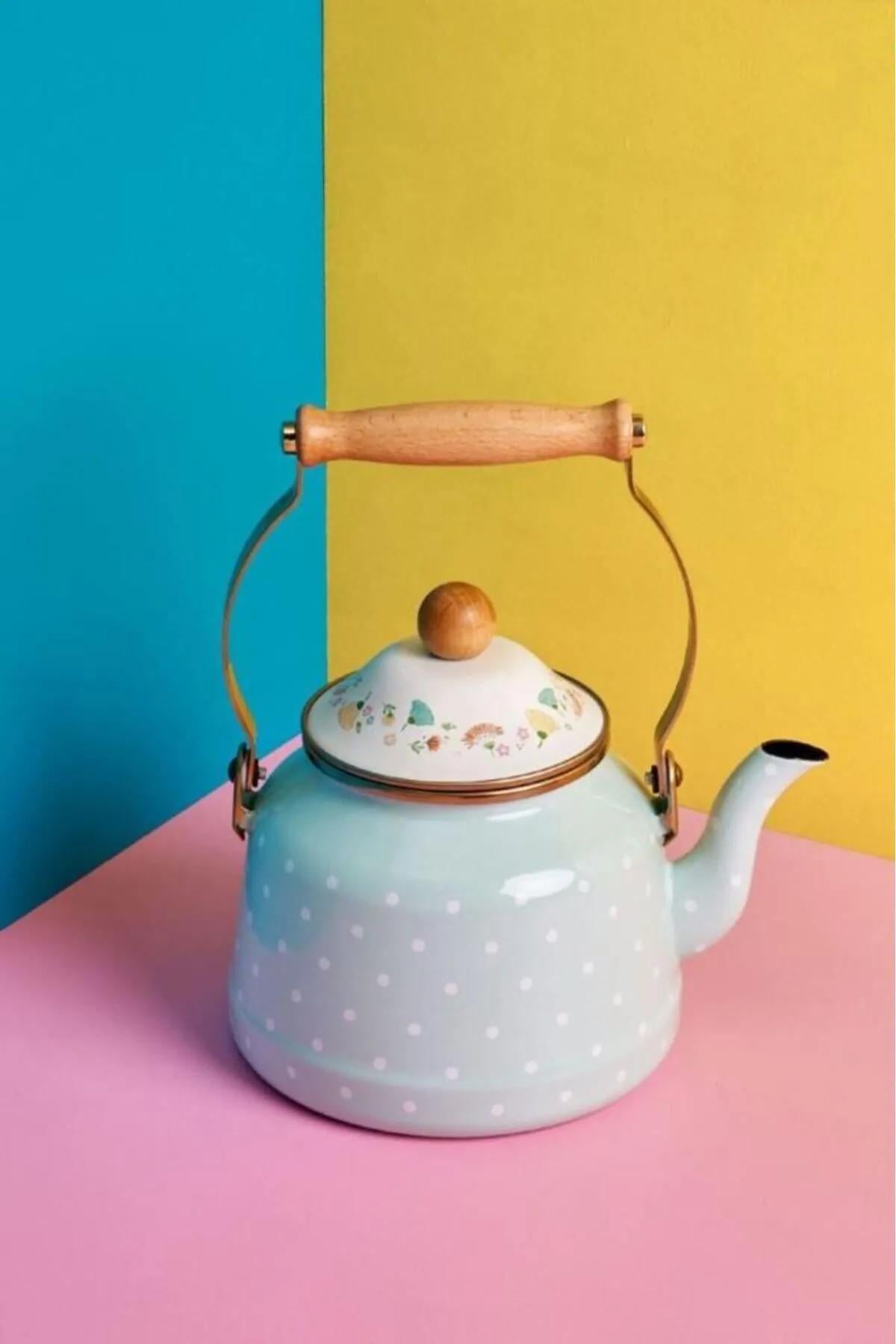 Miss Betty Mint Yeşili Puantiye Kettle (Esperanza) MİSS-63445-03