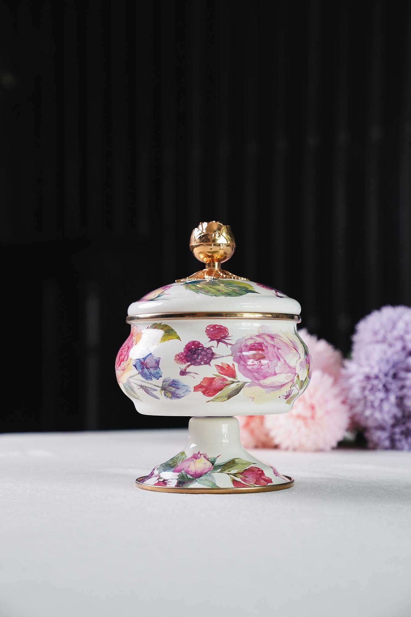 Miss Betty Rose Deluxe Ayaklı 18 Cm Emaye Şekerlik MİSS--16895-4