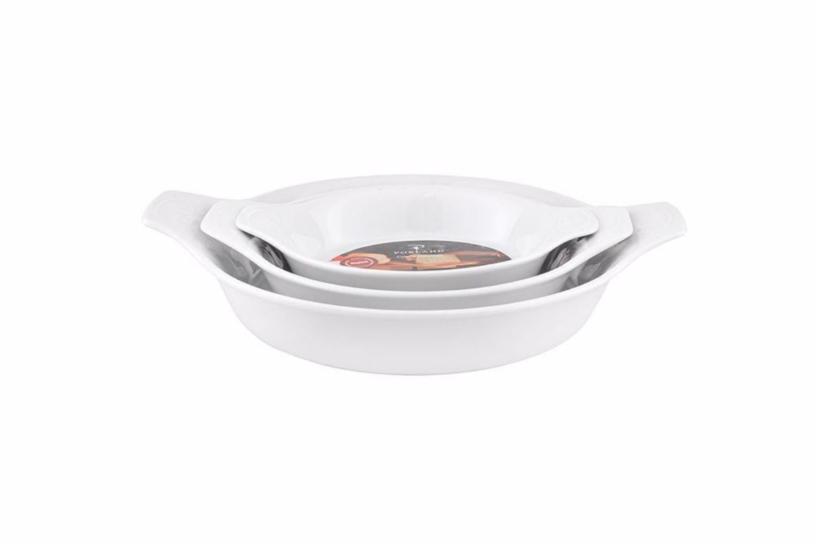 Porland Beyaz Sahan Takımı 3 Parça 21-17-14 cm 04A+P022146