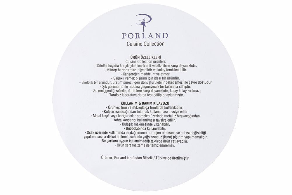Porland Beyaz Sahan Takımı 3 Parça 21-17-14 cm 04A+P022146