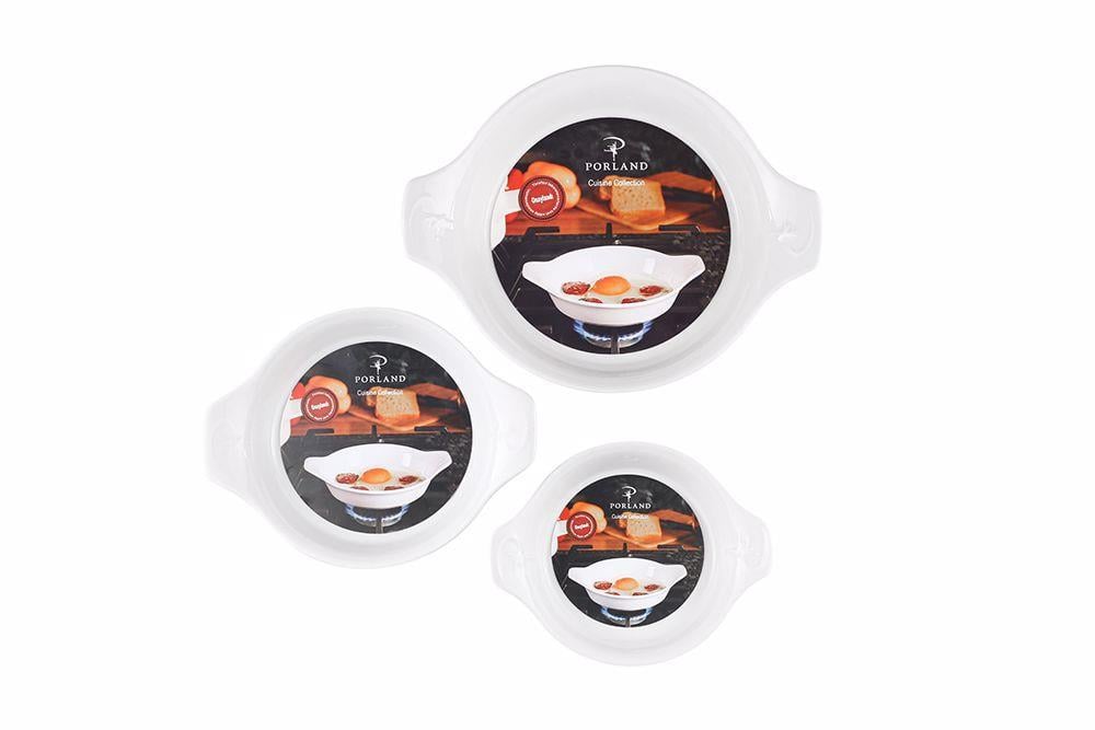 Porland Beyaz Sahan Takımı 3 Parça 21-17-14 cm 04A+P022146