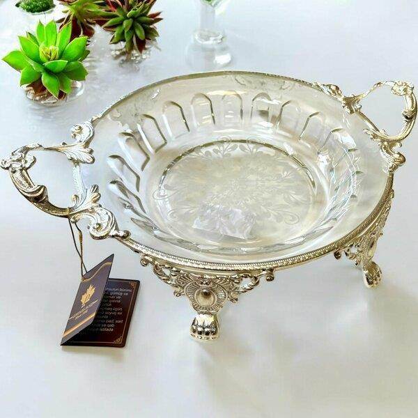 Royking Ayaklı Yuvarlak Salata Kasesi 36x28x7cm CRS164