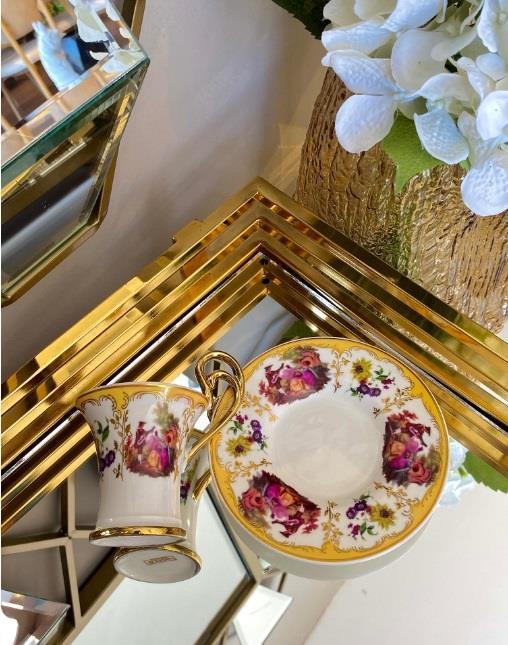 Royking Mabel 6 lı Kahve Fincan Seti 90 cc VRM 008 GOLD
