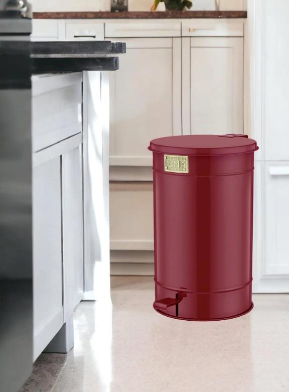 The Mia Çöp Kovası 24 Litre Bordo GLV0745