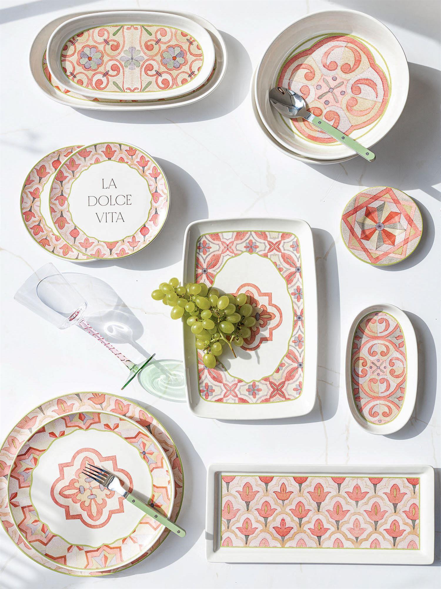 The Mia Dolce Vita Pasta Tabağı 6lı Set 19 cm DVT0002