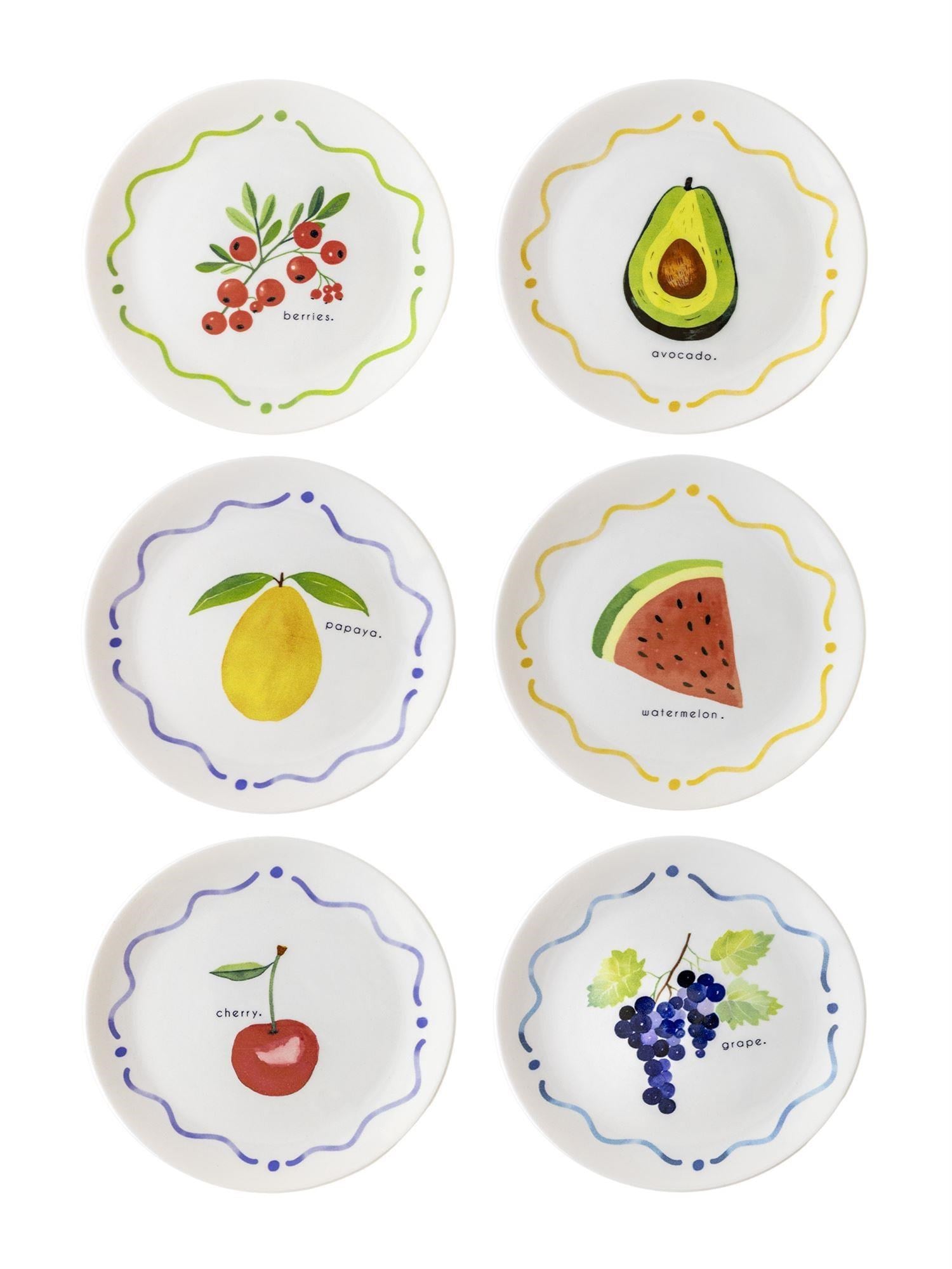 The Mia Furutta Pasta Tabağı 6lı Set 19 cm FTT0001